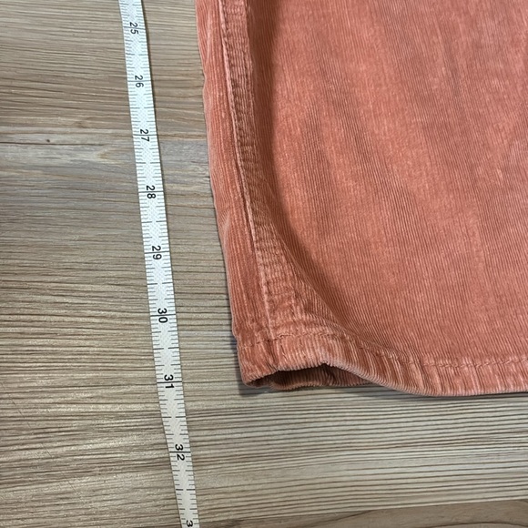 We The Free The Jenny Slim Flare Corduroy pants Cognac Side zip Women’s 27 NEW - Picture 10 of 13